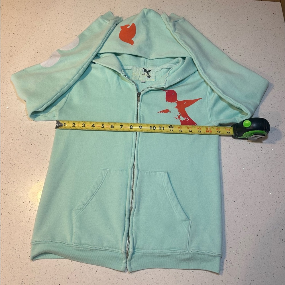 Freecity zip up hoodie with “Let’s Go” sleeve / GUC - Picture 11 of 16
